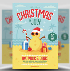 Christmas in July Flyer