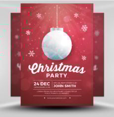 Simple Christmas Party Flyer