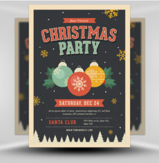Jingle Bells Christmas Party Flyer