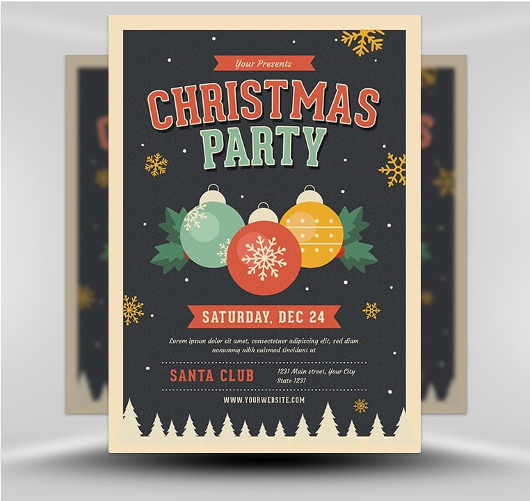 Jingle Bells Christmas Party Flyer