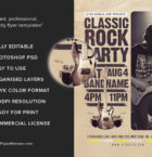 Classic Rock Bands Flyer