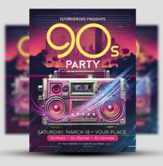 Club 90s Themed Flyer 1