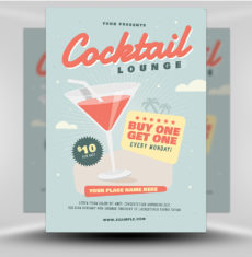 Cocktail Lounge Flyer