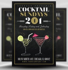Cocktail Sundays Flyer