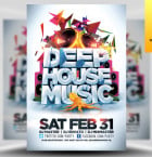 Deep House Music Flyer Template - Included!