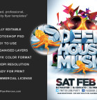 Deep House Music Flyer
