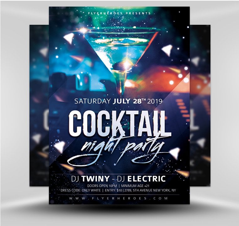 Cocktail Night Club Flyer