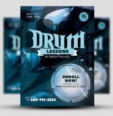 Drum Lessons Flyer 1