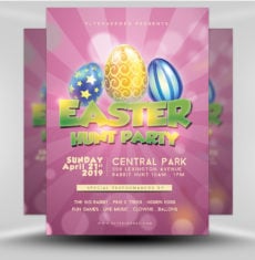 Easter Party Flyer 1B