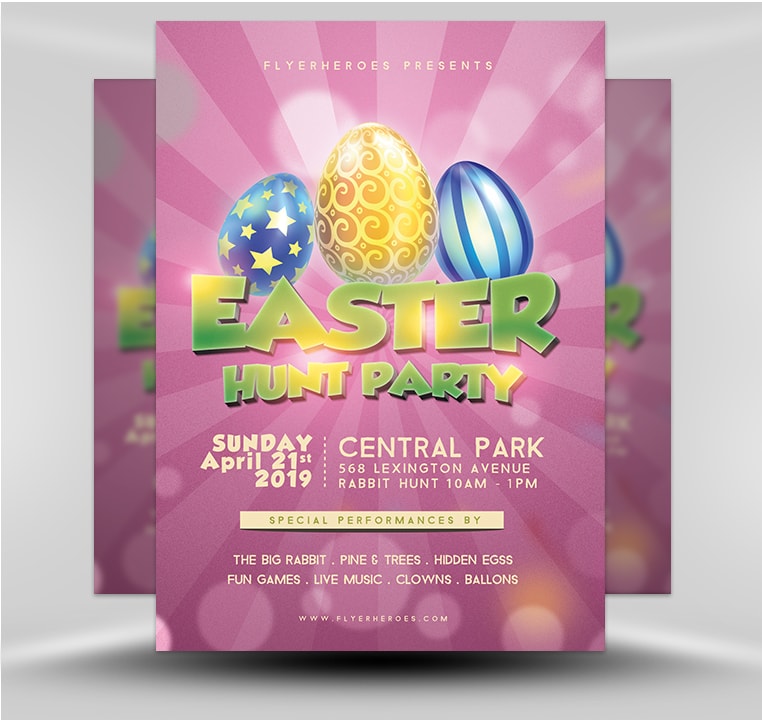 Easter Party Flyer 1B