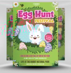 Easter Party Flyer 3B