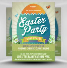 Easter Party Flyer Template v6