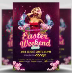 Sexy Easter Weekend Bash Flyer