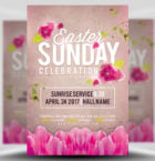 Easter Sunday Celebration Service Flyer