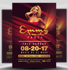 Emmy Awards Party Flyer