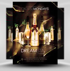 Excess Mondays Flyer Template