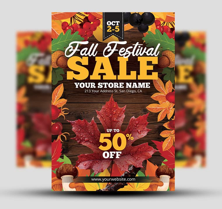 Fall Festival Sale Flyer 1