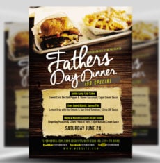 Father’s Day Dinner Flyer
