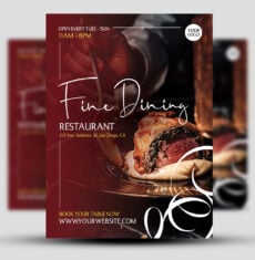 Fine Dining Restaurant Flyer 1