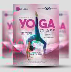 Fitness Yoga Flyer 1