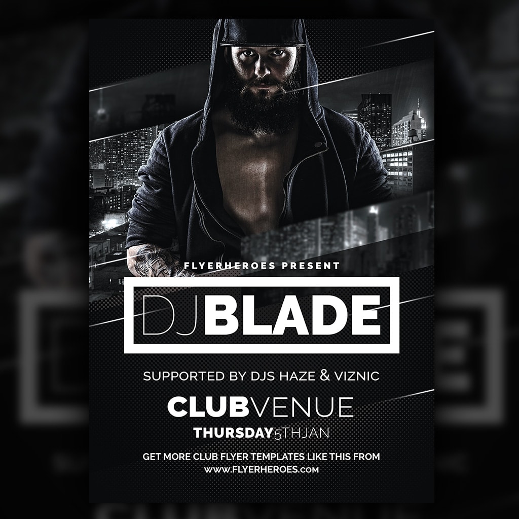 What you'll create in this Flyer Design Tutorial in Photoshop