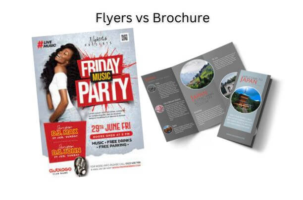 flyer vs brochure