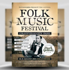 Folk Music Flyer
