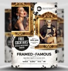 Framed & Famous Flyer Template 1