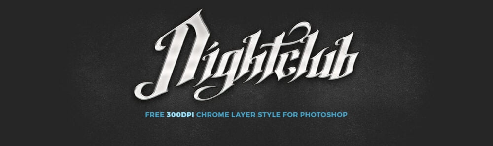Free Chrome Layer Style for Photoshop