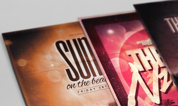 Free Flyer and Poster Mockup for Photoshop
