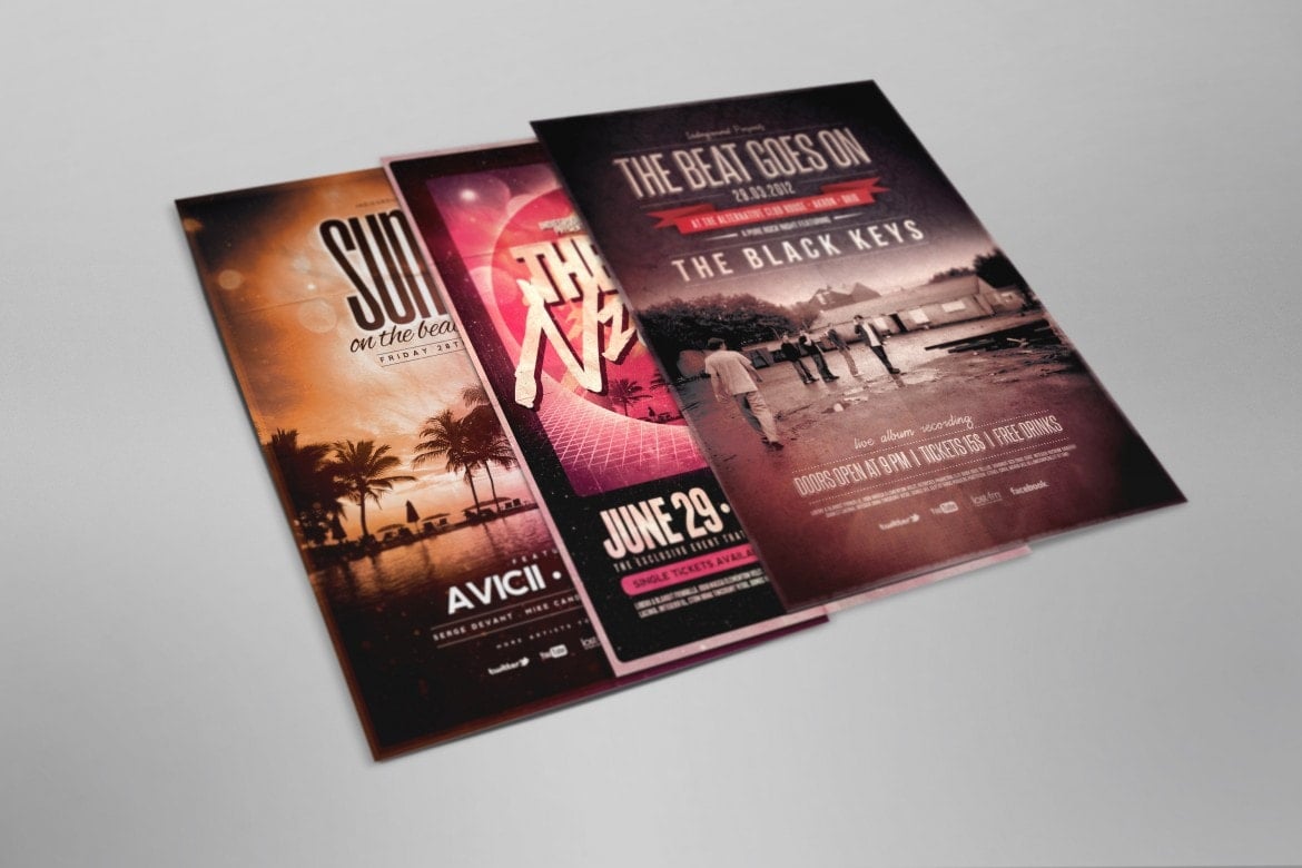 Free Flyer and Poster Mockup for Photoshop
