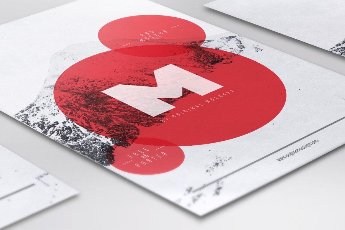 Free Flyer / Poster Mockup for Photoshop