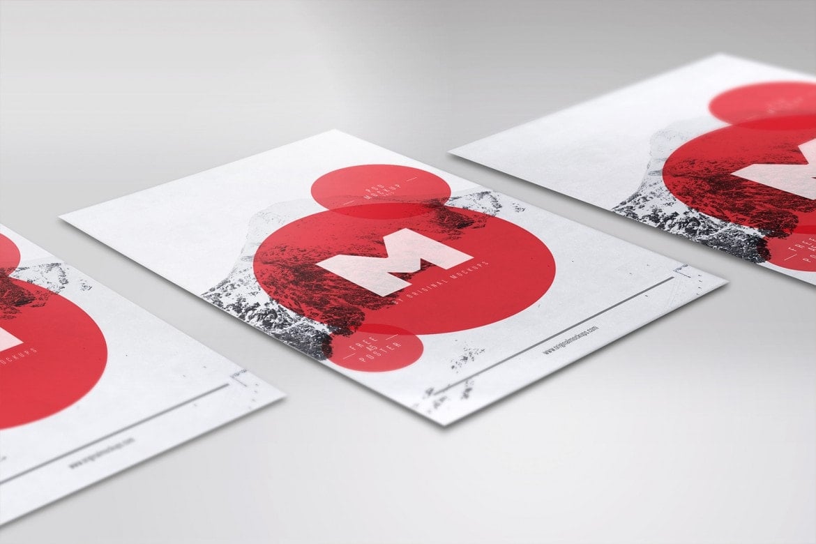 Free Flyer / Poster Mockup for Photoshop