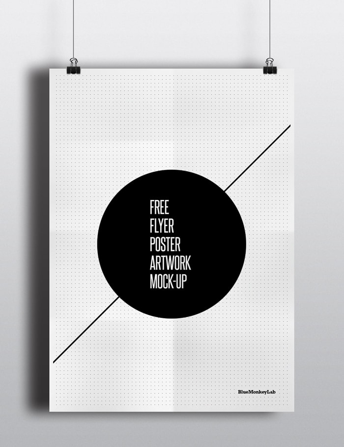 Free Flyer / Poster Mock-up by BlueMonkeyLab