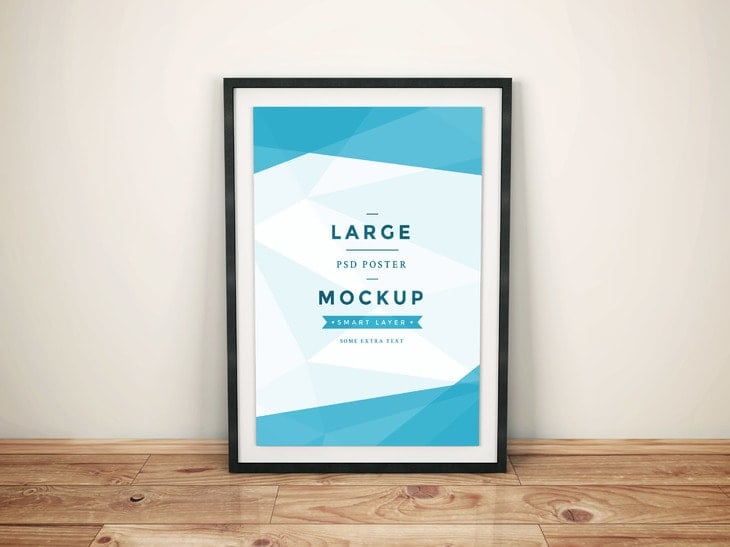Free Framed PSD Mockup by GraphBerry