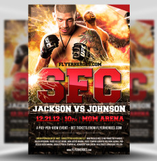 Free MMA Fight Night Flyer