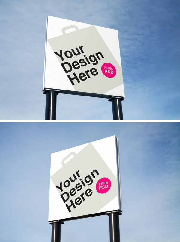 Free Outdoor Advertising MockUps for Photoshop