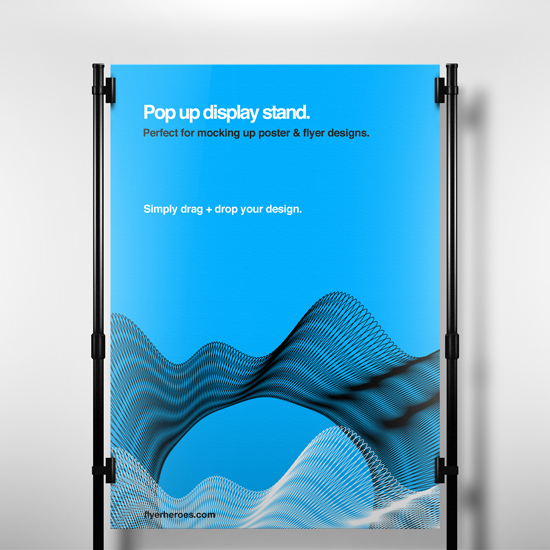 Free Pop Up Display Stand Mock Up