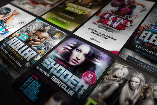 Free PSD Poster Mock Up