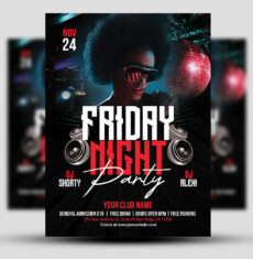 Friday Night Party Flyer 1