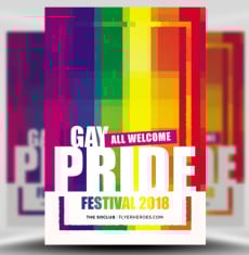 Gay Pride Festival Flyer