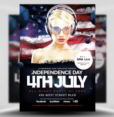 Geometric 4th July Flyer