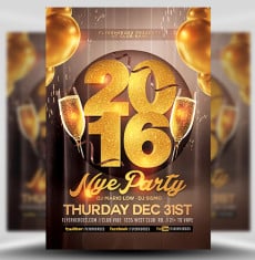 Glamorous NYE Party Flyer