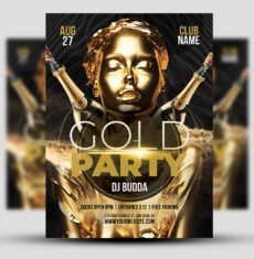 Gold Party Flyer 1