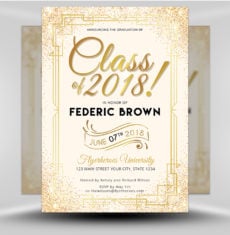 Graduation Flyer Template 4