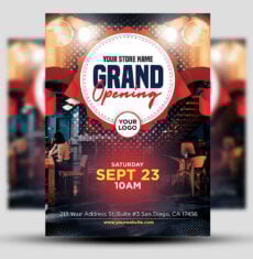 Grand Opening Restaurant Flyer 1