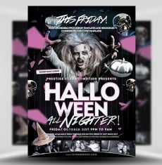 The All-Nighter Halloween Flyer