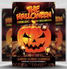 Halloween Drinking Games Flyer