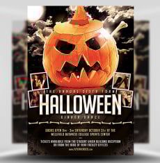 The Pumpkin 2 Halloween Party Flyer