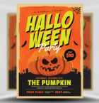 Pumpkin Halloween Party Flyer